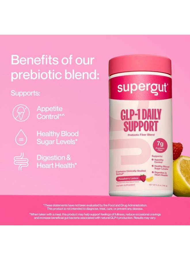 Supergut GLP1 Daily Support - Raspberry Lemon - GLP-1 Powder Supplement with High Fiber for Women and Men - Sugar Free Drink Mix for Gut Health and Digest Support - Image 2
