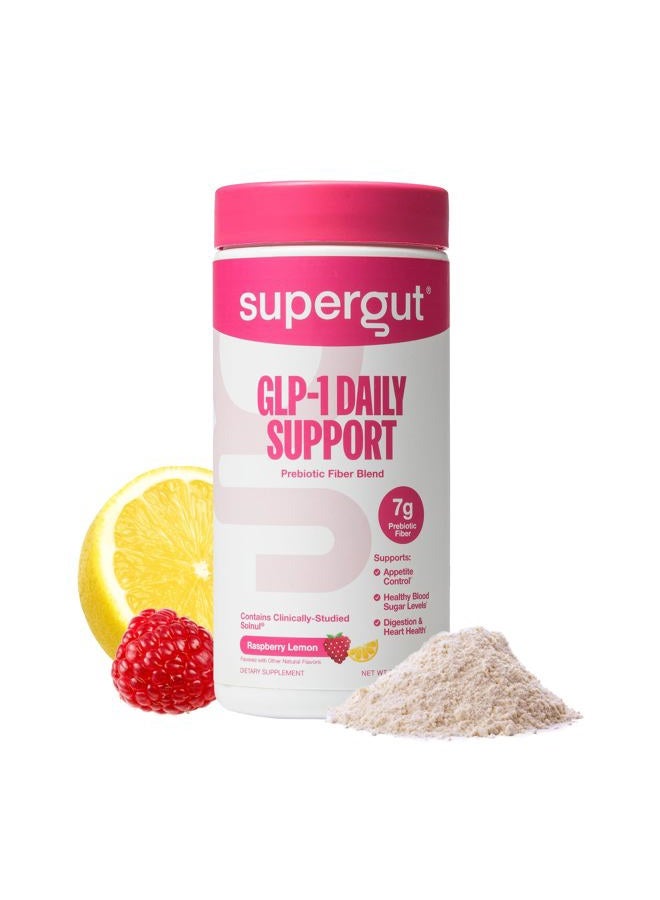 Supergut GLP1 Daily Support - Raspberry Lemon - GLP-1 Powder Supplement with High Fiber for Women and Men - Sugar Free Drink Mix for Gut Health and Digest Support - Image 1