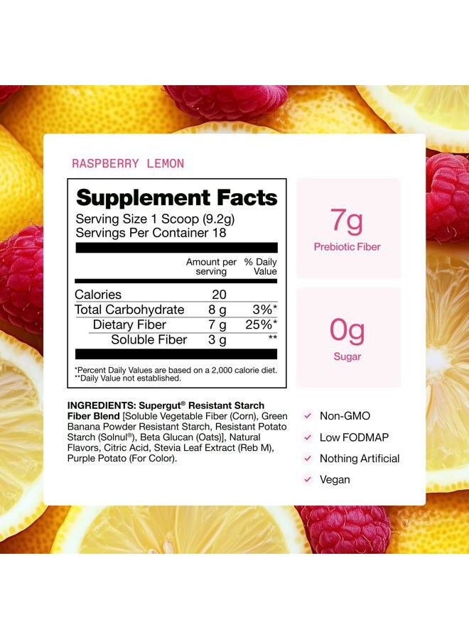 Supergut GLP1 Daily Support - Raspberry Lemon - GLP-1 Powder Supplement with High Fiber for Women and Men - Sugar Free Drink Mix for Gut Health and Digest Support - Image 3