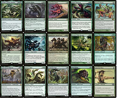MTG Decks & More Hydra Commander Deck Mono Green EDH 100 Card Custom Magic The Gathering Deck Very Strong - Image 5