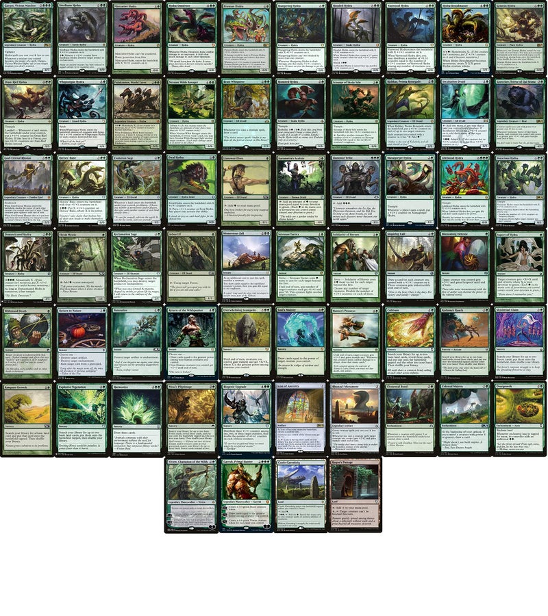 MTG Decks & More Hydra Commander Deck Mono Green EDH 100 Card Custom Magic The Gathering Deck Very Strong - Image 3