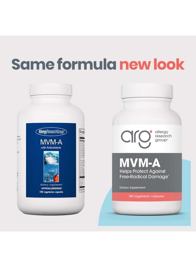 اليرجي ريسيرتش جروب مجموعة أبحاث الحساسية - MVM-A مع مضادات الأكسدة - فيتامينات متعددة/معادن متعددة كاملة - 180 كبسولة نباتية - Image 2