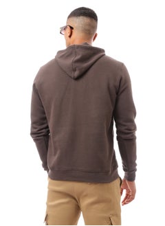 RAVIN Solid Brown Slip On Comfy Hoodie  - Image 3