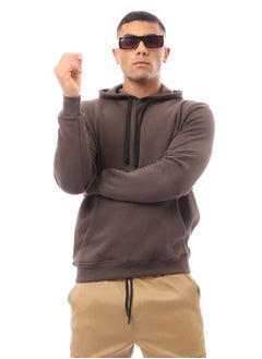 Solid Brown Slip On Comfy Hoodie