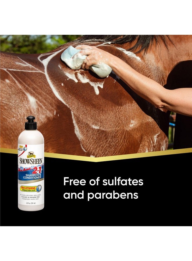 Absorbine Showsheen 2In1 Shampoo & Conditioner, Sulfate And ParabenFree, 20Oz - Image 3
