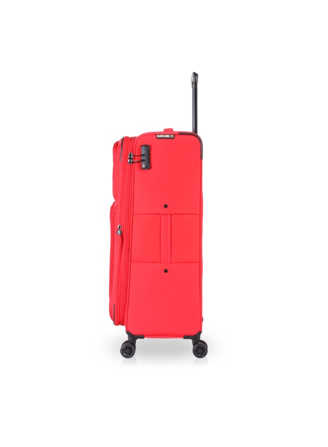 توتشي طقم حقائب سفر سوبريما بغلاف ليّن وعجلات قابلة للإزالة 3 قطع أحمر 78 x 34 x 50 سم T0368 RED - Image 4