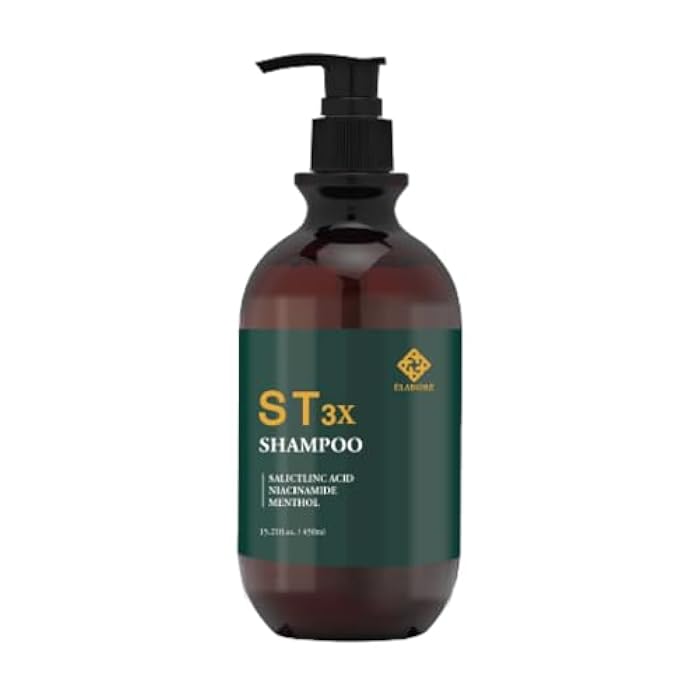Elabore ST 3X Shampoo - Scalp Therapy Shampoo for Thin & Weak Hair, Removes Scalp Buildup, Anti-Dandruff, 15.21 fl.oz/ 450ml