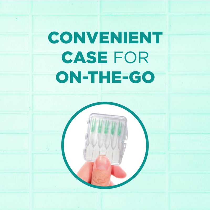 GUM Soft-Picks Original, Easy to Use Dental Picks for Teeth Cleaning and Gum Health, Disposable Interdental Brushes with Convenient Carry Case, Dentist Recommended Dental Picks, 100ct - Image 4