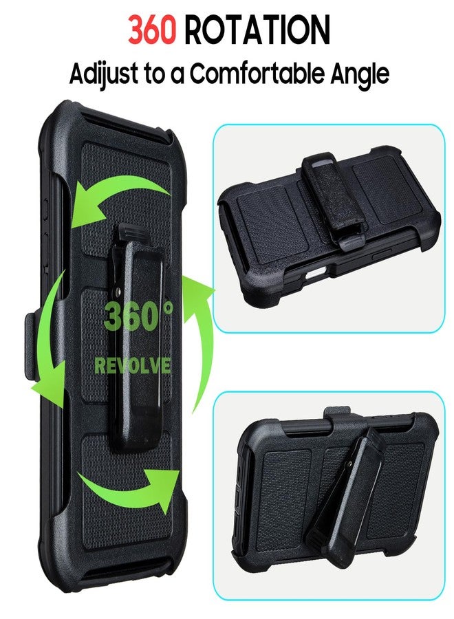 Saiboro for iPhone 16 Pro Case with Belt Clip Holster,for Defender iPhone 16 Pro Case with Stand,Heavy Duty Rugged Full-Body,3 Layers of Sturdy,Anti-Drop,for Cases iPhone 16ProCase Protective (Black) - Image 4