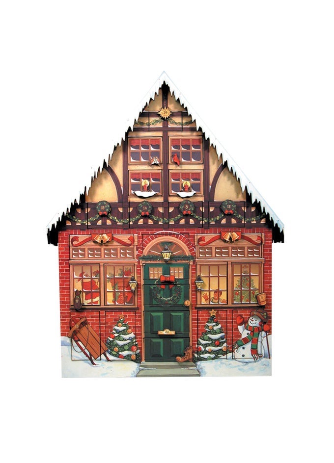 BYERS CHOICE CHRISTMAS HOUSE ADVENT CAROLER FIGURINE AC01 FROM THE ADVENT CALENDARS COLLECTION