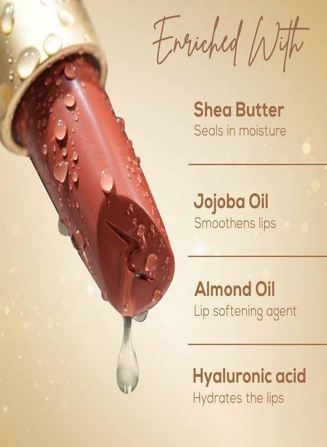 RENEE H2O Hydrating Creme Lipstick - Mauve Lagoon, Super Glossy, Lightweight, Non-drying & Hydrating, Easy Glides Formula with Intense Pigment, Shea Butter, Hyaluronic Acid, Jojoba Oil Infused - Image 5