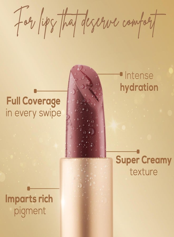 RENEE H2O Hydrating Creme Lipstick - Mauve Lagoon, Super Glossy, Lightweight, Non-drying & Hydrating, Easy Glides Formula with Intense Pigment, Shea Butter, Hyaluronic Acid, Jojoba Oil Infused - Image 3