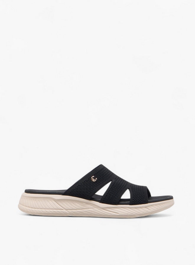 Le Confort Women's Textured Slip-On Flyknit Comfort Sandals  - Image 3