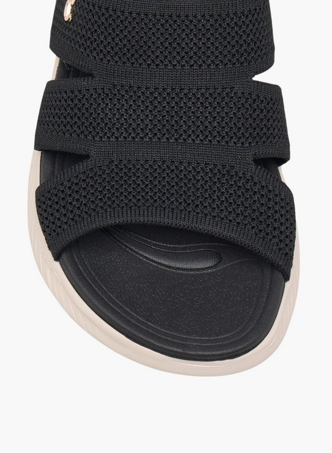 Le Confort Women's Textured Slip-On Flyknit Comfort Sandals  - Image 4