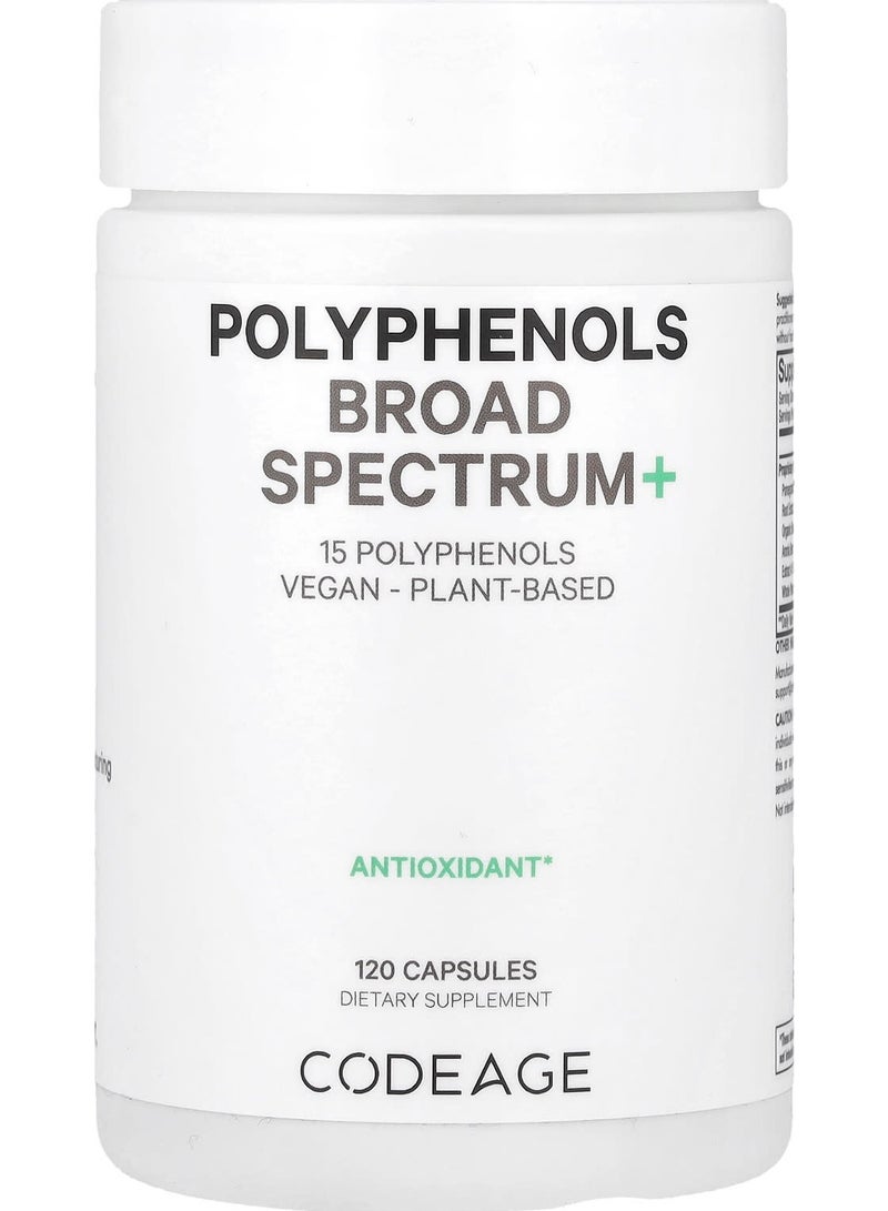 Codeage Polyphenols Broad Spectrum+, 120 Capsules