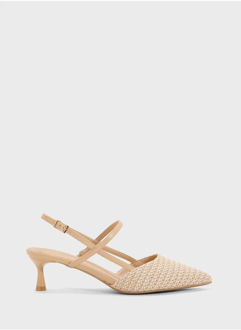ايلا Tweed Sling Back Pump