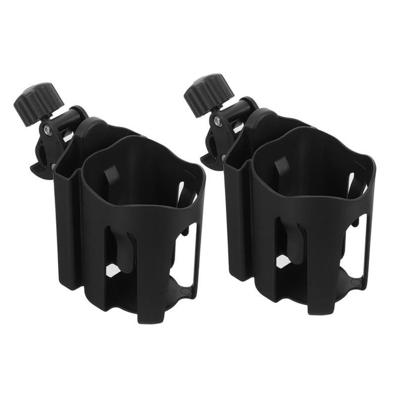 2 Pcs Universal Cup Holder for Wheelchair Walker Stroller Bicycle with Phone Stand - Image 2