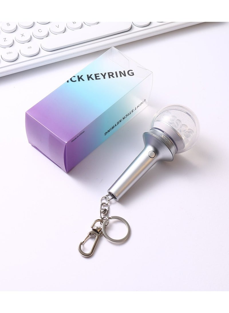 NIBEMINENT Kpop Aespa Glowstick Light Keychain Mini Stick Light Pendant - Image 4