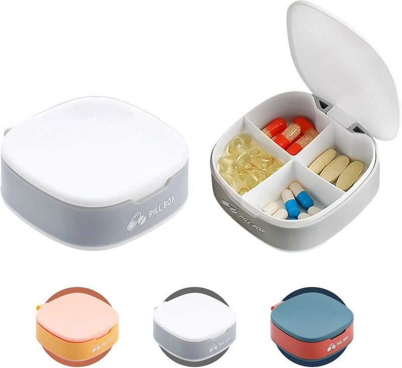 VINI Pill Organizer for Supplements and Vitamins - White