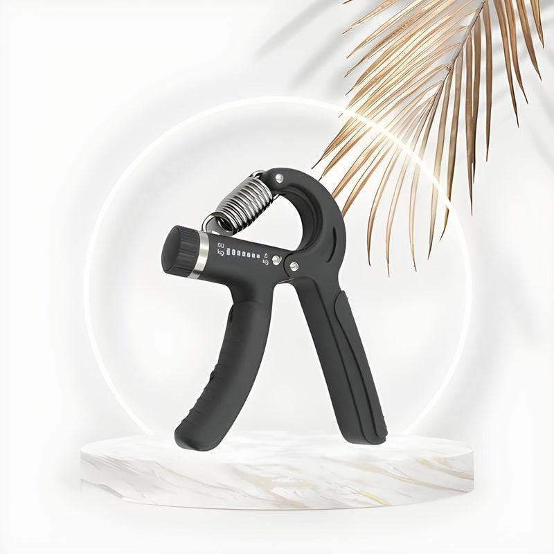 Oblivion Hand Grip Workout Strengthener | Adjustable Hand Gripper for Men & Women at Home | Finger Power Exerciser Gripper, Strength Trainer & Rehabilitation Tool Gym Workout Equipment (Black) - Image 4