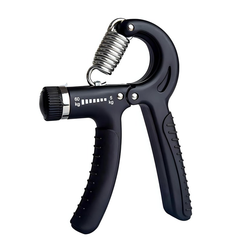 Oblivion Hand Grip Workout Strengthener | Adjustable Hand Gripper for Men & Women at Home | Finger Power Exerciser Gripper, Strength Trainer & Rehabilitation Tool Gym Workout Equipment (Black) - Image 1