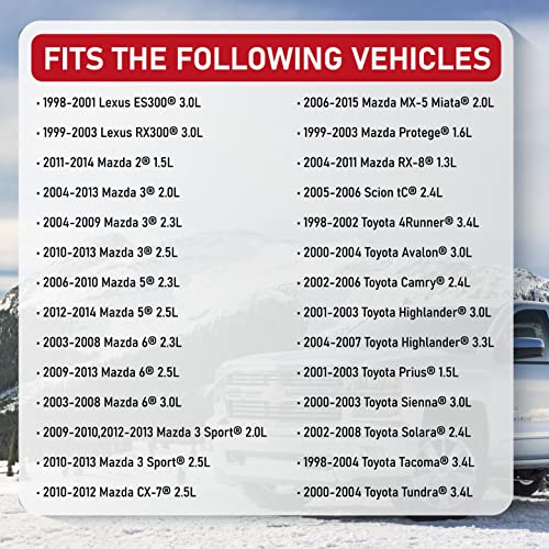 AA Ignition Mass Air Flow Sensor Assembly - Compatible with Lexus, Mazda, Toyota - Avalon, ES300, 4Runner, Tundra, Tacoma ES300, RX300, 2, 3 Sport, 5, Protege - Replaces 22204-21010, 197-6020, 74-50009, 917-817 - Image 5