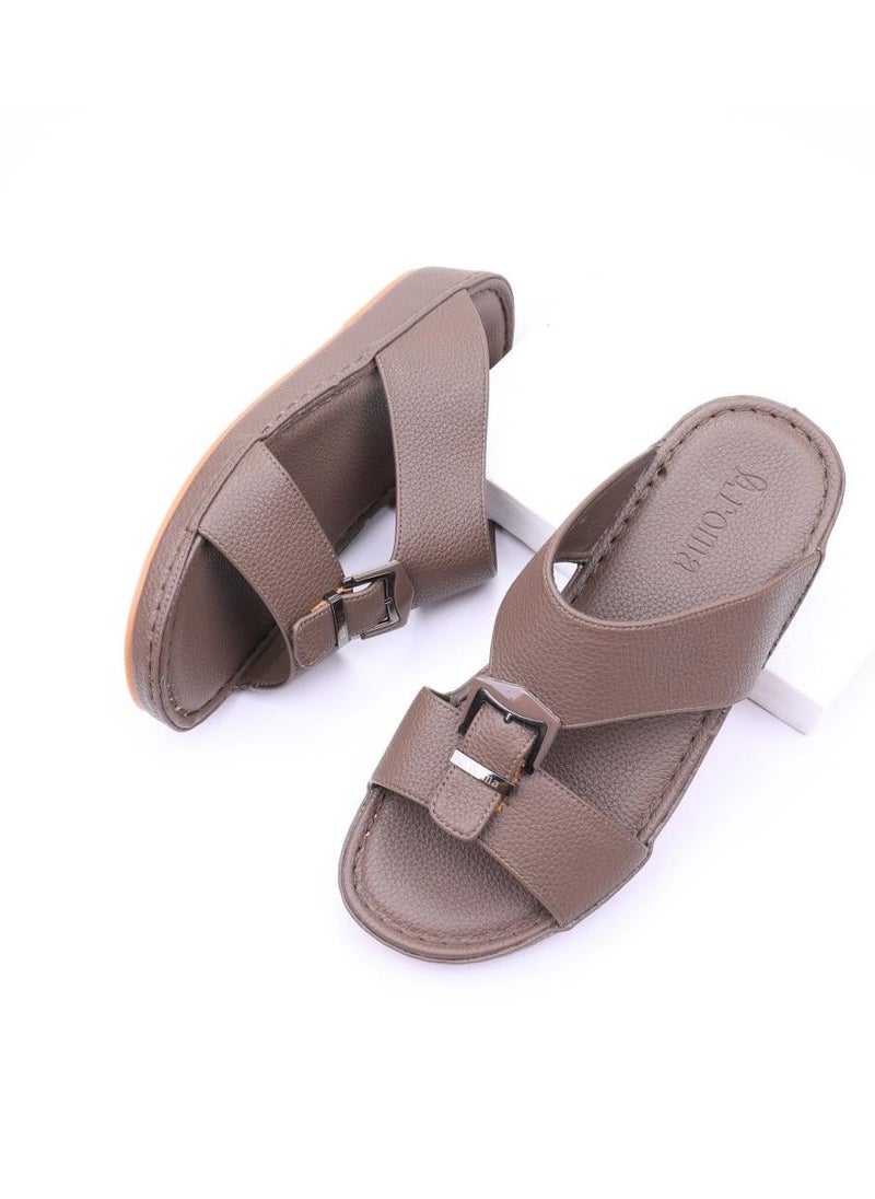 Aroma Stylish men's leather slippers  - Image 1