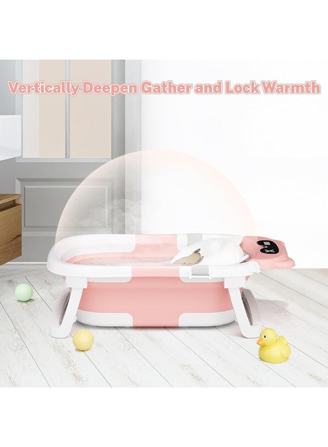 Anti Slip Skid Proof Collapsible Foldable Bathtub Portable With Cushion, 0 To 2 Years - Image 3