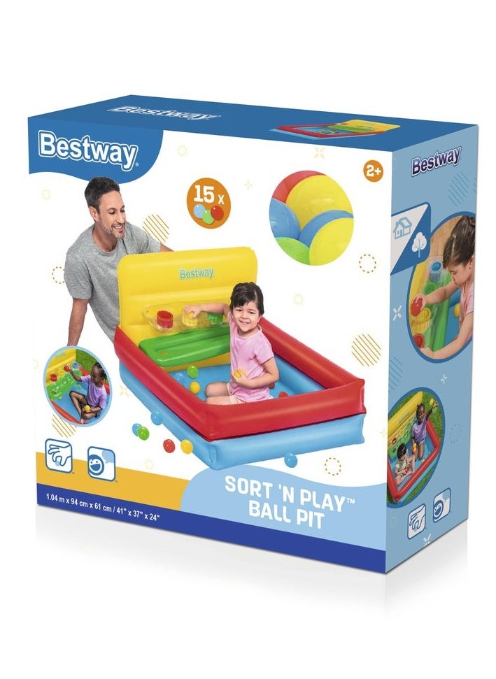 Bestway - Bestway 41" x 37" x 24"/1.04m x 94cm x 61cm Sort N' Play Ball Pit - Image 1