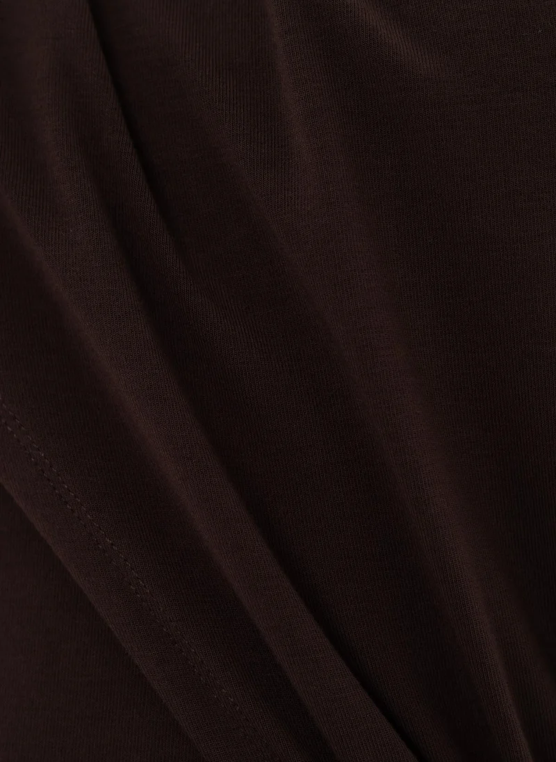 Lichi  Viscose jersey midi dress with matching belt for Women | Best Price UAE