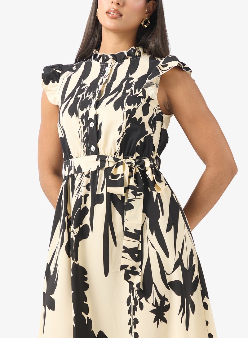 ELLA Floral Print Dress - Image 3