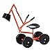 Albott Ride On Sand Digger Excavator Toys Working Crane with 8 inches Wheels and 360 Rotation Seat Orange - Image 4
