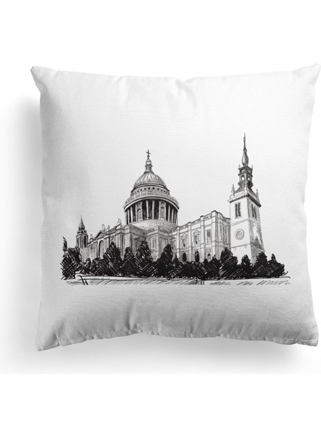 NIBEMINENT Printed Cushion Cover White/Grey/Black