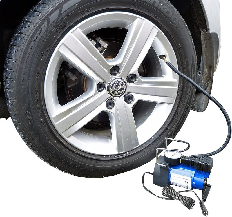 Hyfive Heavy Duty Metal Electric Car Air Compressor Pump Portable Tire Inflator 12V DC 150 PSI - Image 4