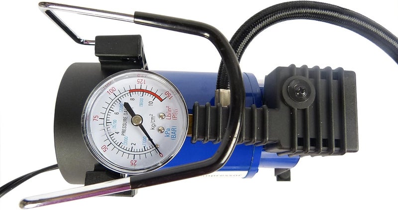 Hyfive Heavy Duty Metal Electric Car Air Compressor Pump Portable Tire Inflator 12V DC 150 PSI - Image 5