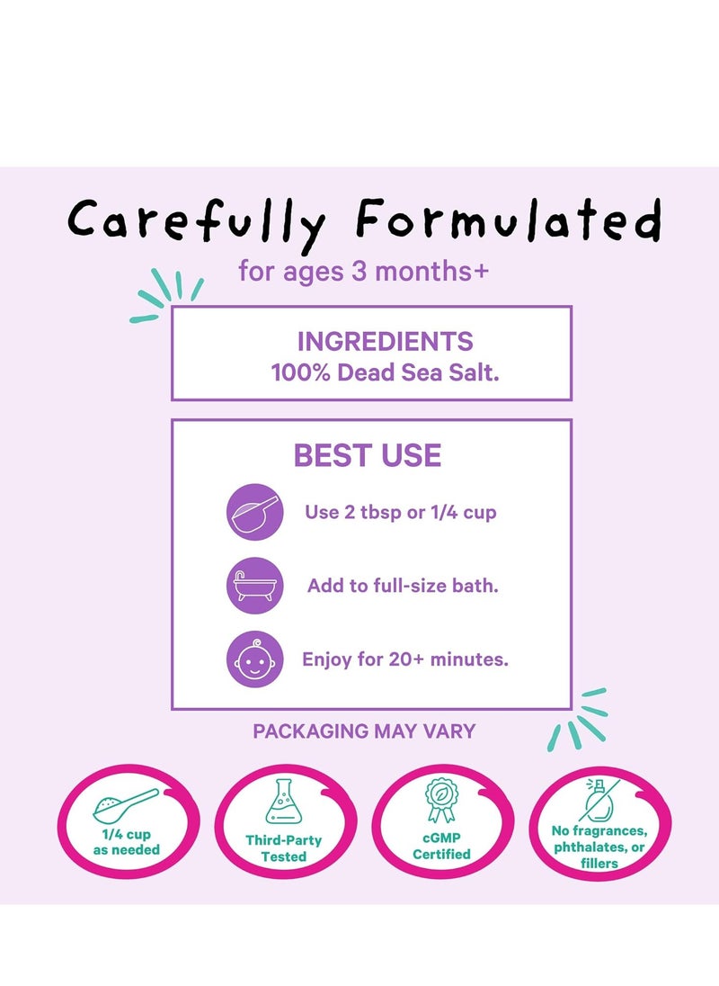 Pink Stork Pink Stork Baby Bath Flakes, Calming Fragrance Free Magnesium Bath Salts for Infants and Toddlers to Help Soothe Diaper Rash, Irritation, and Support Restful Sleep Without Melatonin - 16 oz  - Image 5