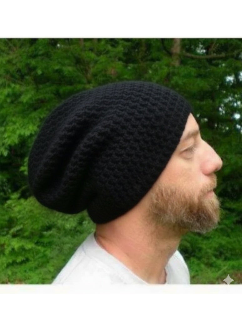 Men's handmade winter ice cap