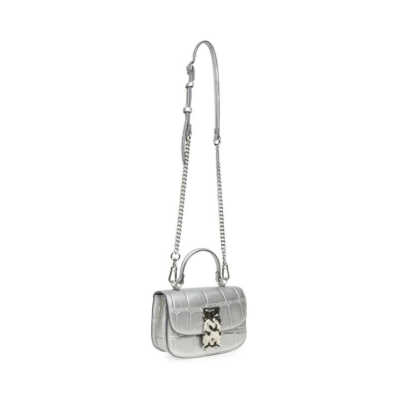 STEVE MADDEN  Binque-C Silver Women's Hand Bag for Women | Best Price UAE