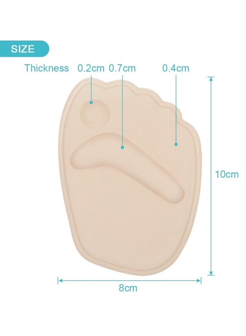 SYOSI Party Feet Ball of Foot Cushions, Metatarsal Pads, Anti-slip High Heel Insoles for Women, Forefoot Pads Self sticking Gel Insoles Insert for High Heels 4 Pairs Skin Black Color - Image 3