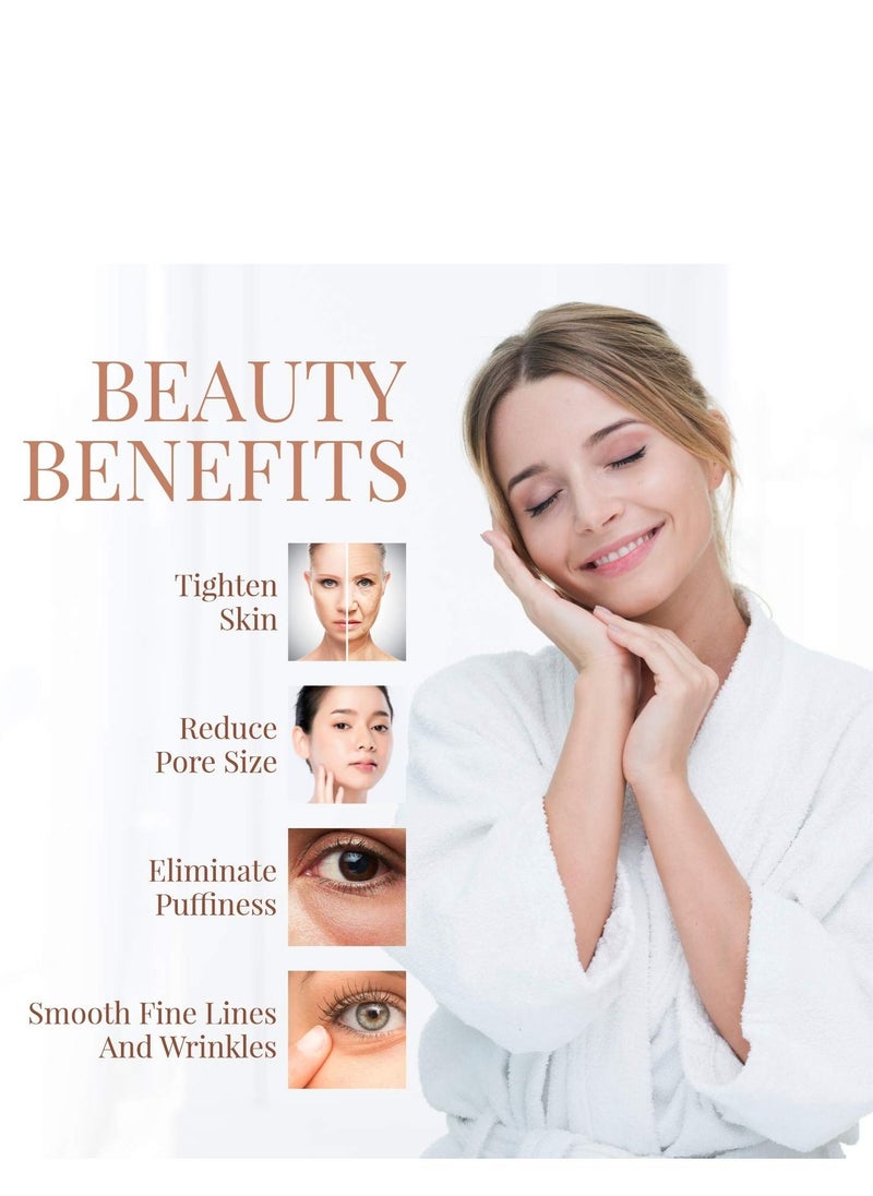 PRIME Fitness - Ice Globes for Facials Unbreakable Steel Cooling Roller Cryo Sticks for Face Massager for Face Neck & Eyes Skin Care for Dark Circles Puffiness Wrinkles Collagen Production Grey - Image 1