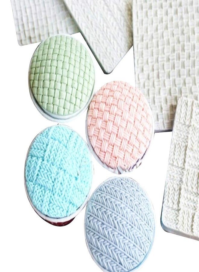 KOOTIPS Fondant Impression Mat, Sweater Texture Design Silicone Cake Decorating Supplies for Cupcake Wedding Cake Decoration - Image 2