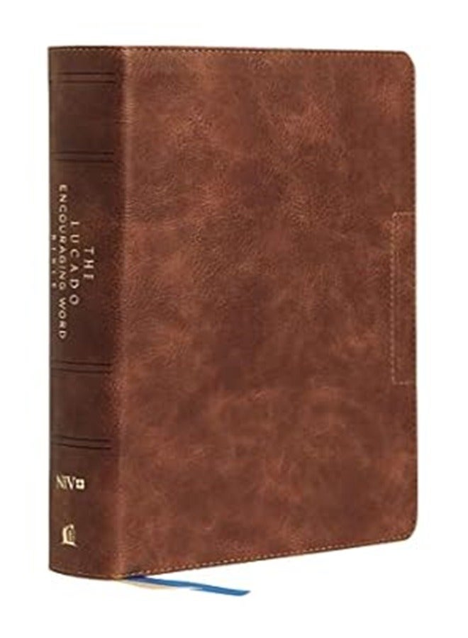NIV Lucado Encouraging Word Bible Leathersoft Brown Comfort Print Holy Bible New International 