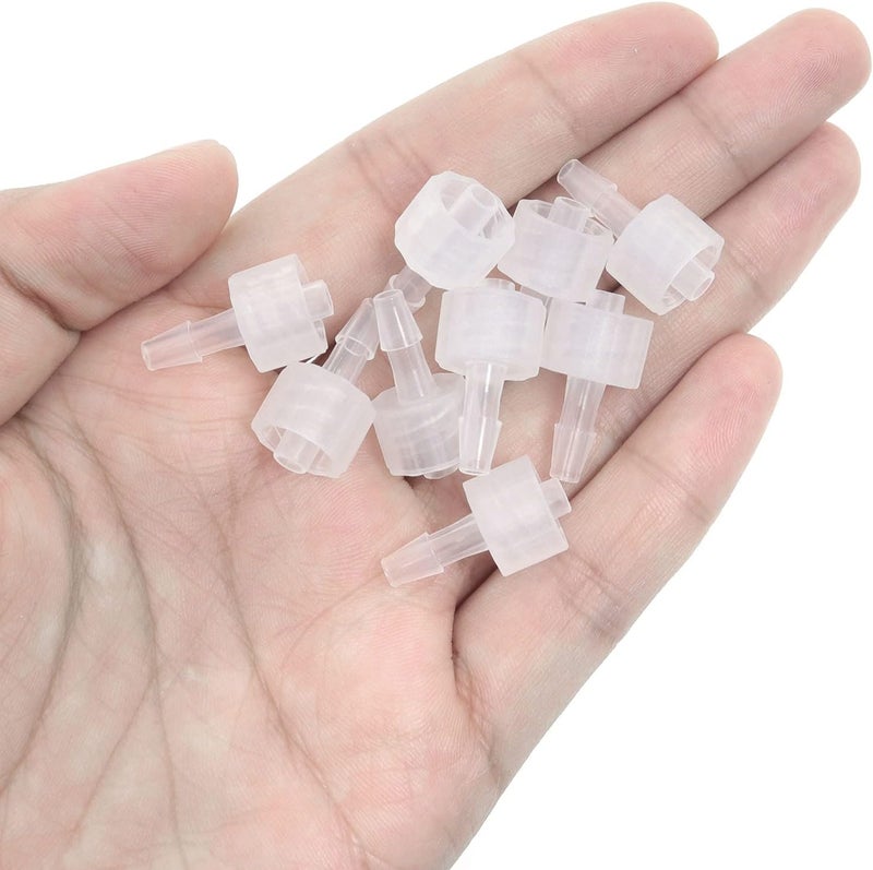 MEETOOT 20pcs Luer-to-Barb Adapter Male Luer with Lock Ring 1/8" Hose Barb Screw Quick Connector Plug 3.2mm for Laboratory Biochemical/Analytical Instruments and Food Machinery - Image 2