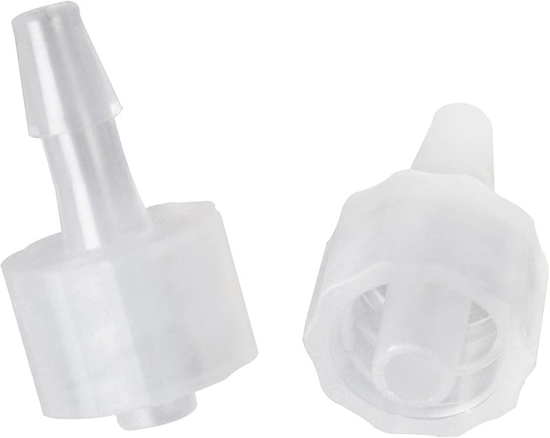 MEETOOT 20pcs Luer-to-Barb Adapter Male Luer with Lock Ring 1/8" Hose Barb Screw Quick Connector Plug 3.2mm for Laboratory Biochemical/Analytical Instruments and Food Machinery - Image 4