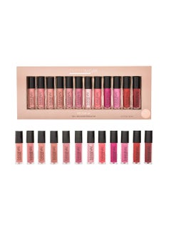 Manna Kadar Manna Kadar Pucker Up Deluxe Liplocked Priming Gloss Stains, Multi-Colored, 12 Count 