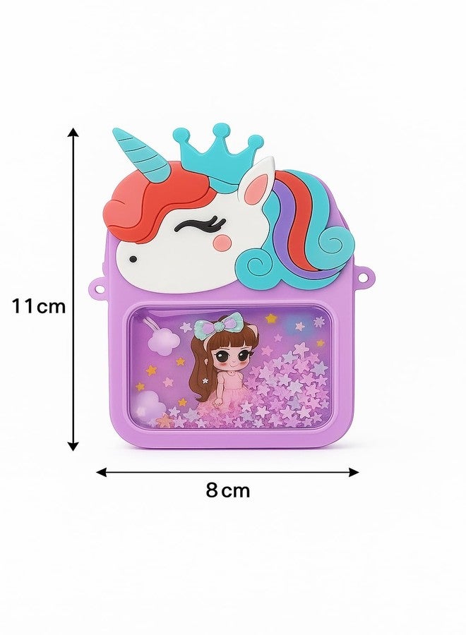 KALQIAD Cute Unicorn Crossbody Bag for Girls | Silicone Sling Purse with Adjustable Strap | Cartoon Shoulder Bag for Kids Birthday Gift, Travel & Daily Use (MULTICOLOR) - Image 5