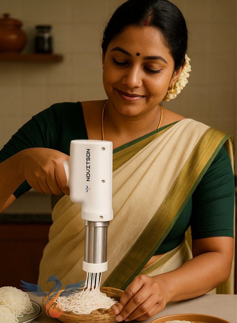 Novitson Electric Idiyappam Maker NIM-3634W, South Indian Sevai Press Machine, White - Image 3