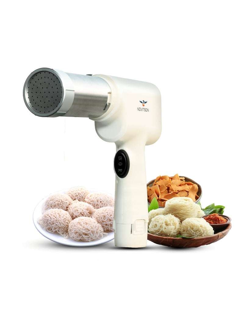 Novitson Electric Idiyappam Maker NIM-3634W, South Indian Sevai Press Machine, White - Image 1
