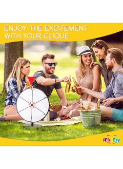 Prize Spinning Wheel 12 Inch Tabletop Spin Wheel For Prizes Wheel Spinner With Stand, 6 Slots, Erasable Surface For Trade Show Carnival Party Fortune Game - pzsku/ZC111DBEC2AD4033FEB7AZ/45/_/1734347956/ca233e93-8a44-45a0-9a97-fdce442cb407