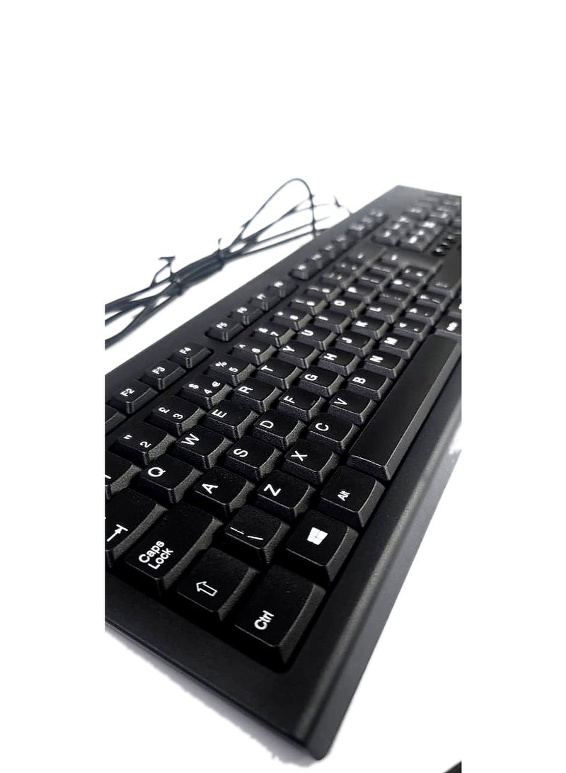 أتش بي بي لوحة مفاتيح HpP 697737-041 سلكية، لون أسود، تخطيط قياسي، منفذ USB - Image 2